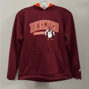 Boys Russell Virginia Tech Hokies Athletics Maroon Sweatshirt. Size L (10-12)